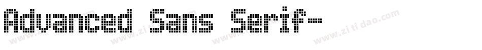 Advanced Sans Serif字体转换